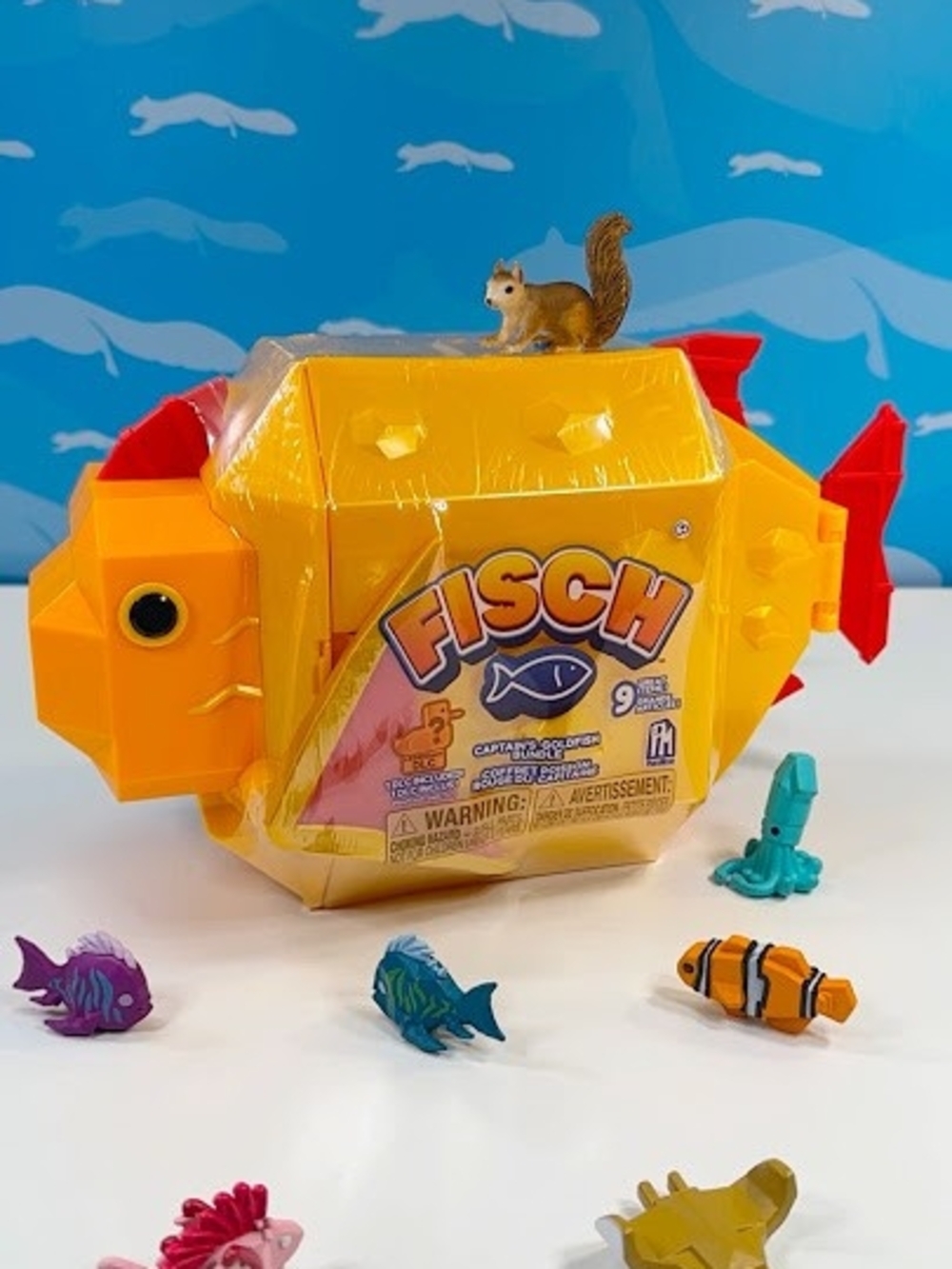 Yellow Play Fish Toy - Fisher-Style Collectible